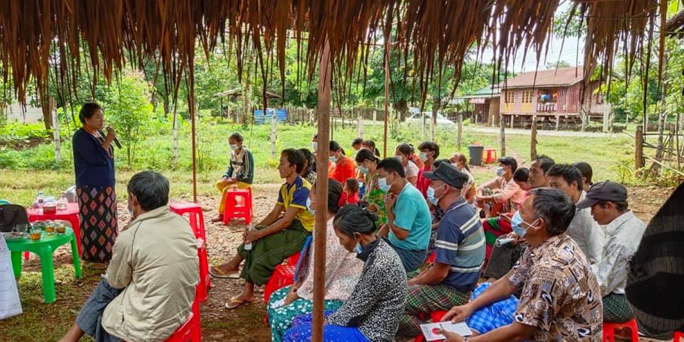 Daw Doi Bu meeting with Community Daw Doi Bu meeting with community